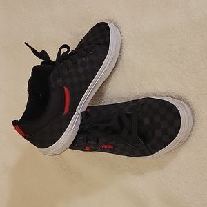 Black Checkered Vans